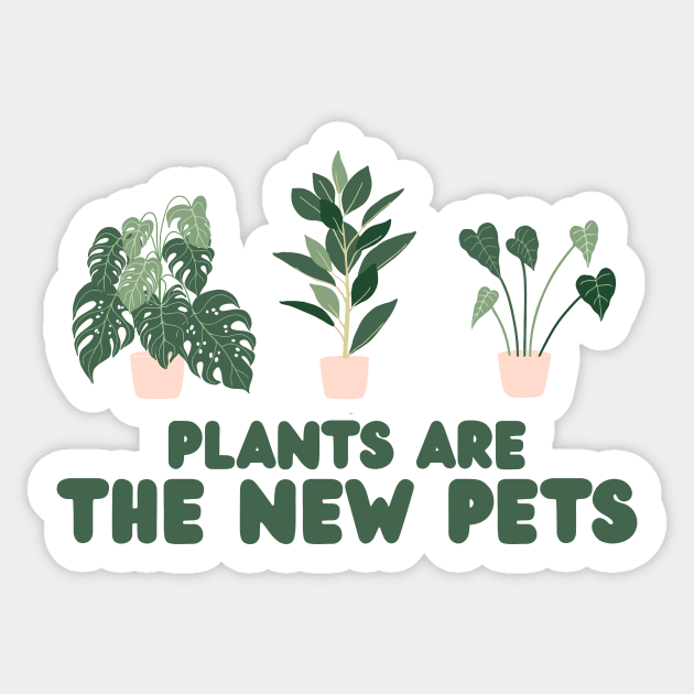 Plants are the new pets Sticker by Vintage Dream